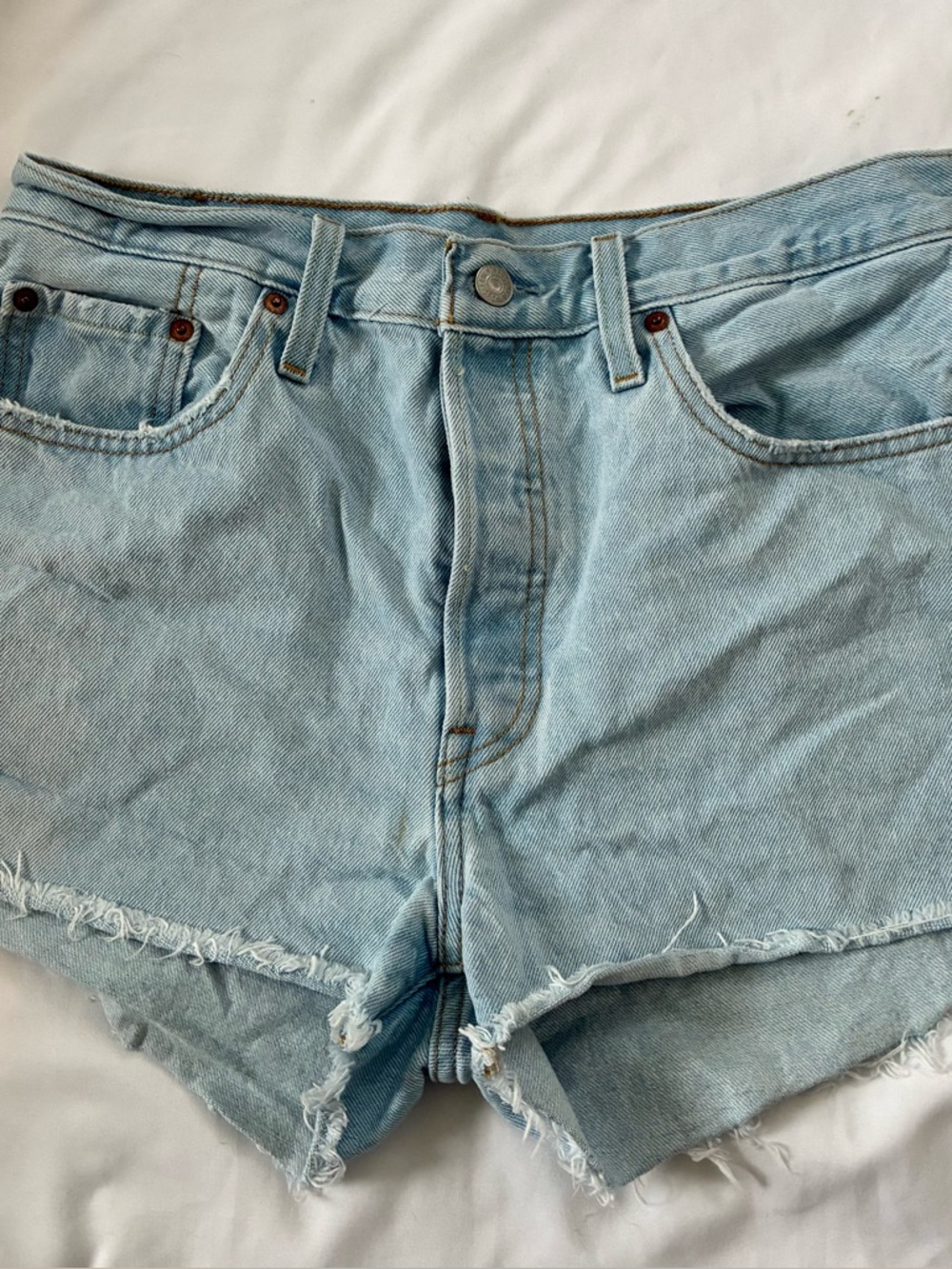 Levi’s Light Wash 501 Shorts